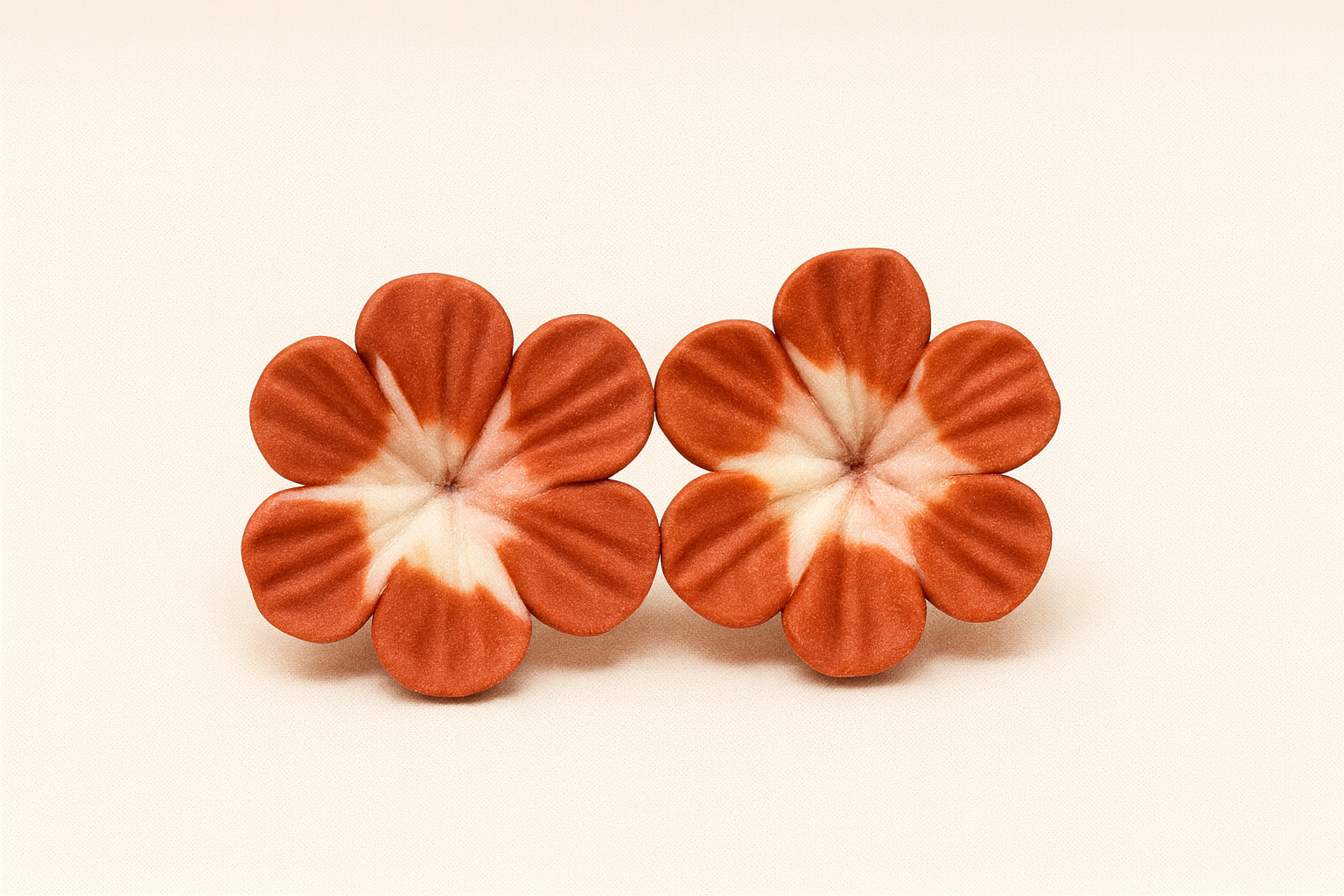 Terracotta Blossom Clay Earrings