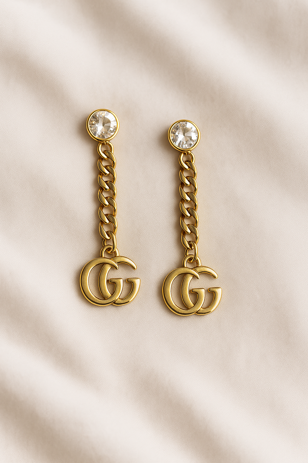 Golden Icon Drop Earrings