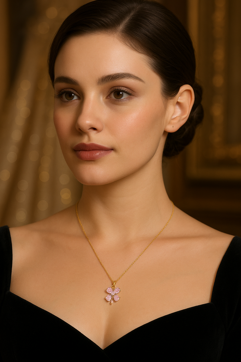 Blush Bloom Pendant Necklace