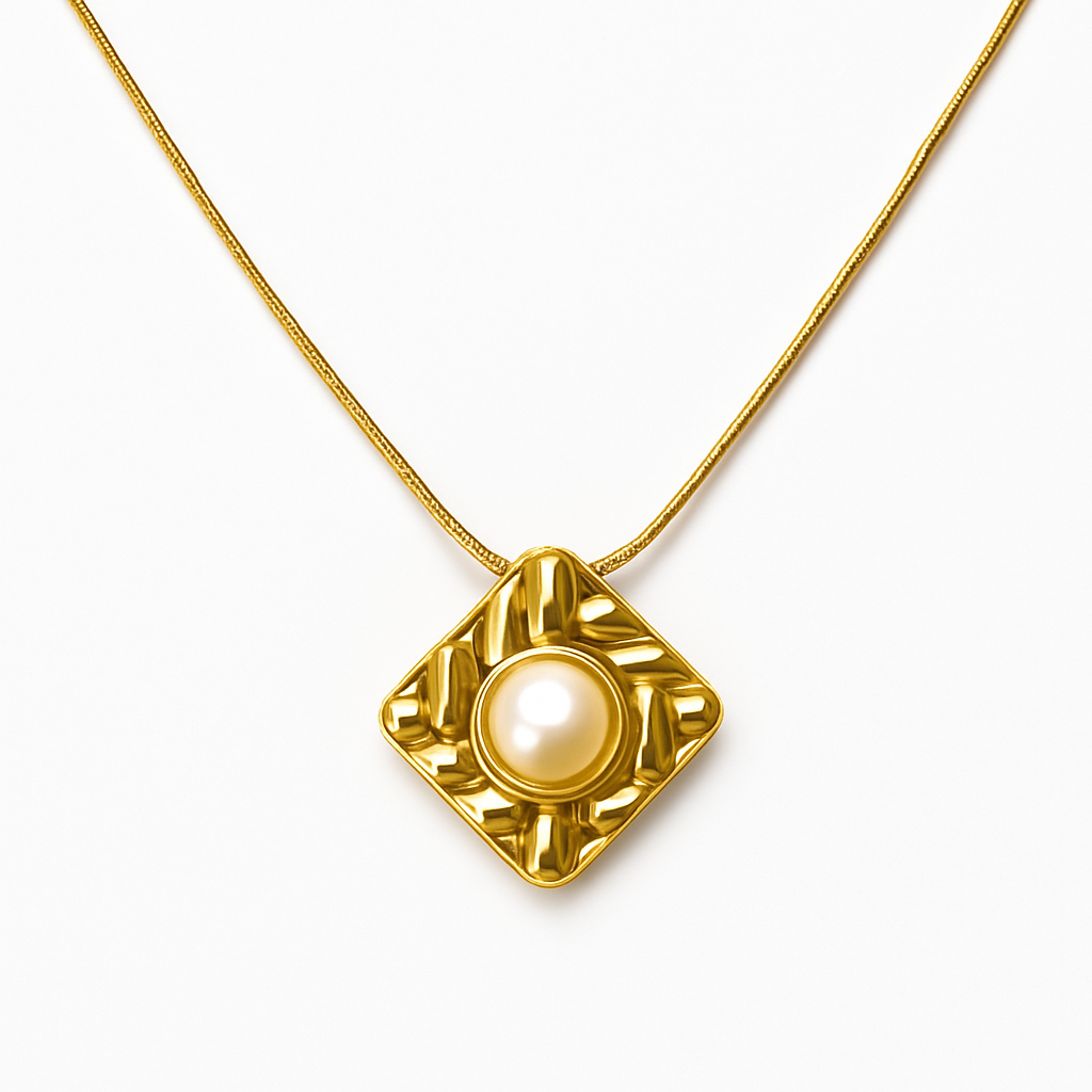 Golden Pearl Harmony Pendant