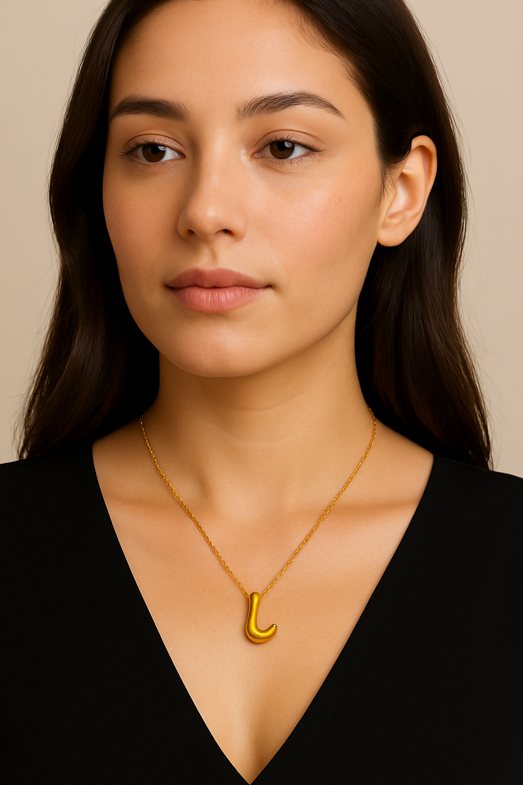 "L" Initial Pendant Necklace