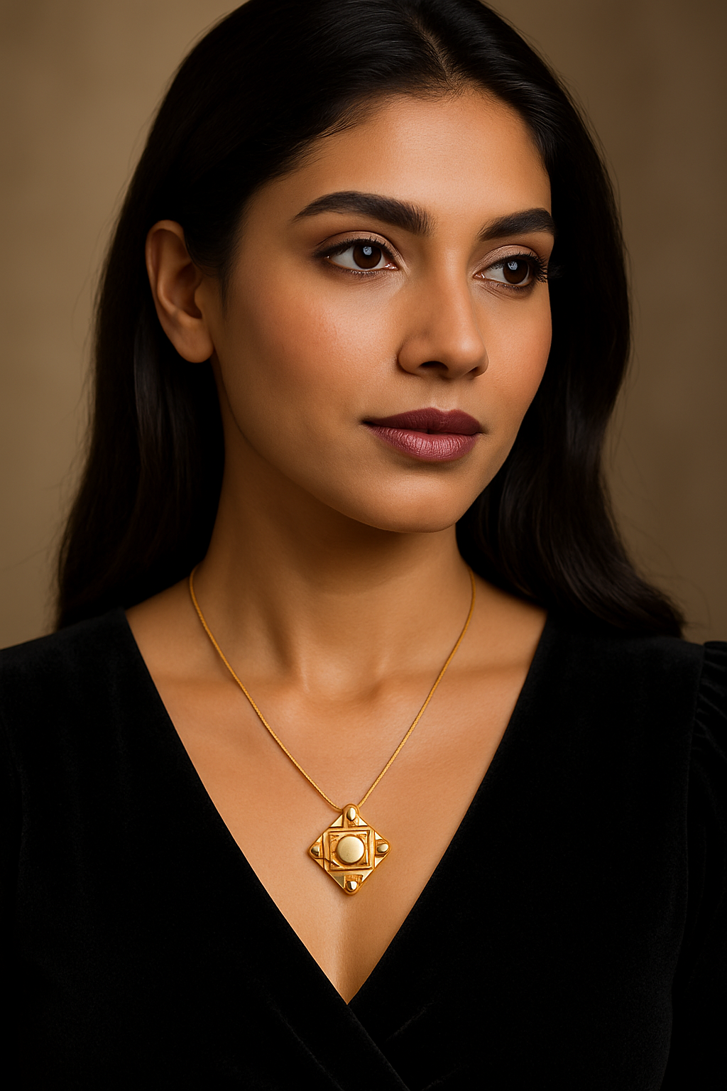 Golden Pearl Harmony Pendant