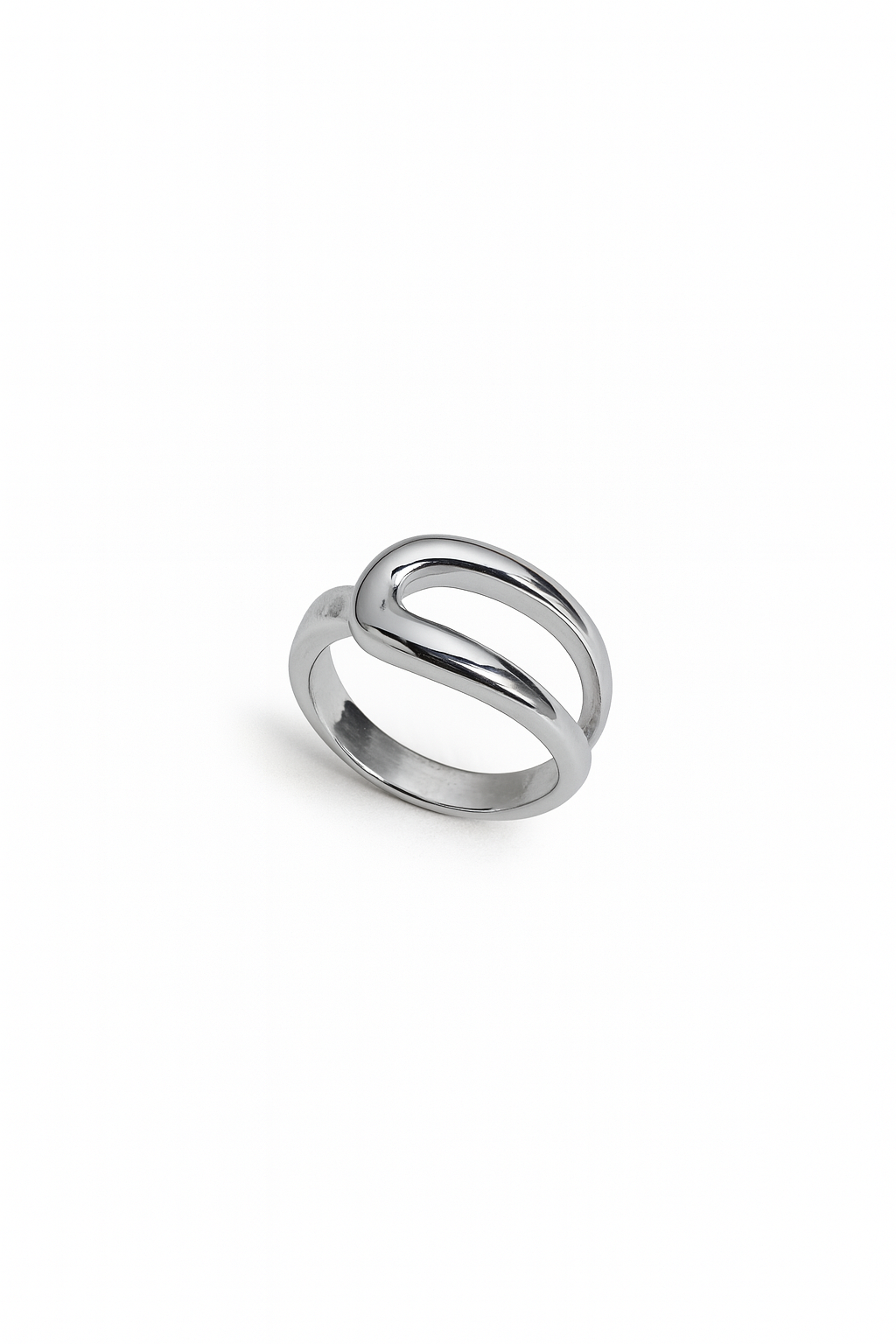 Liquid Loop Silver Ring