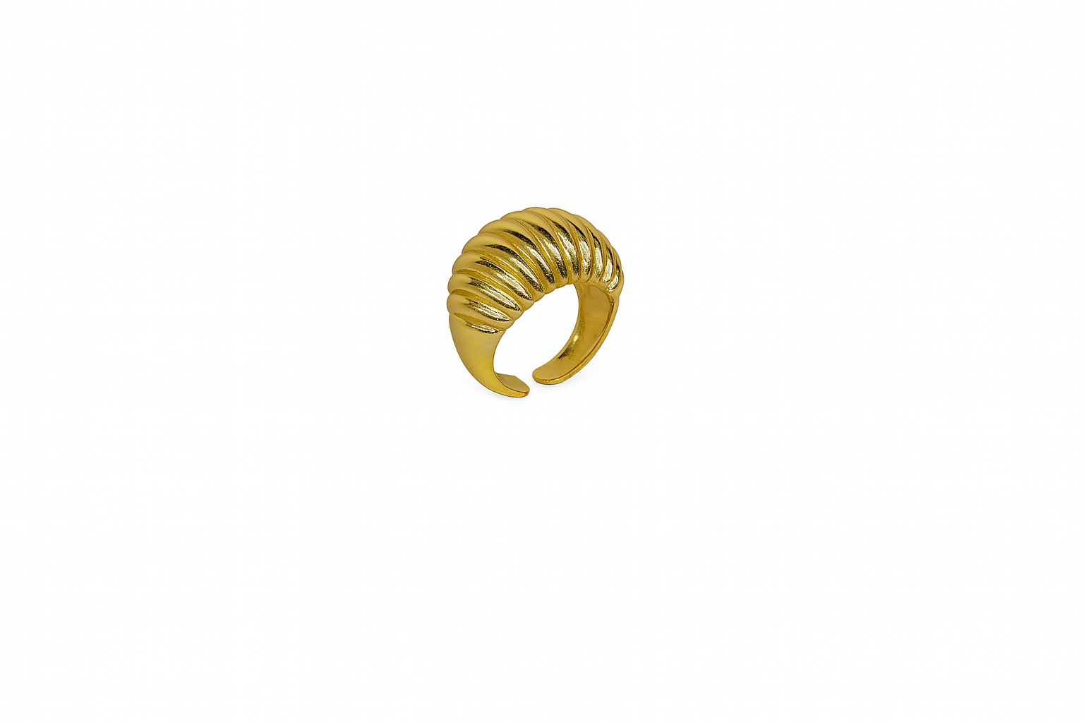 Regal Dome Gold Ring