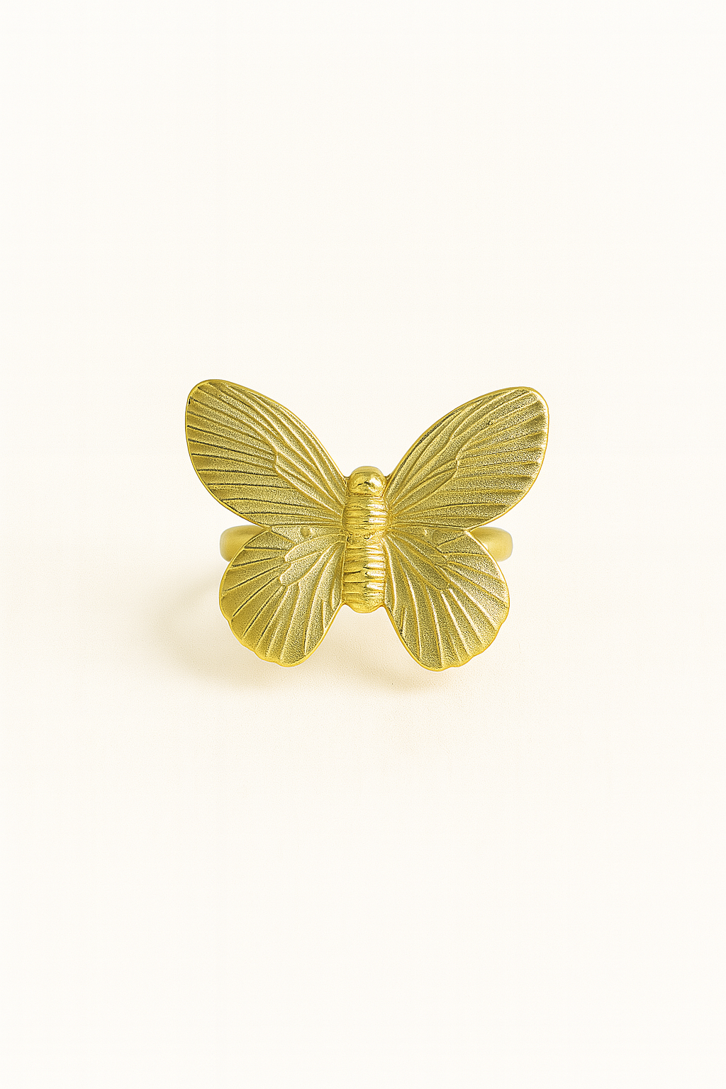 Golden Butterfly Whimsy Ring
