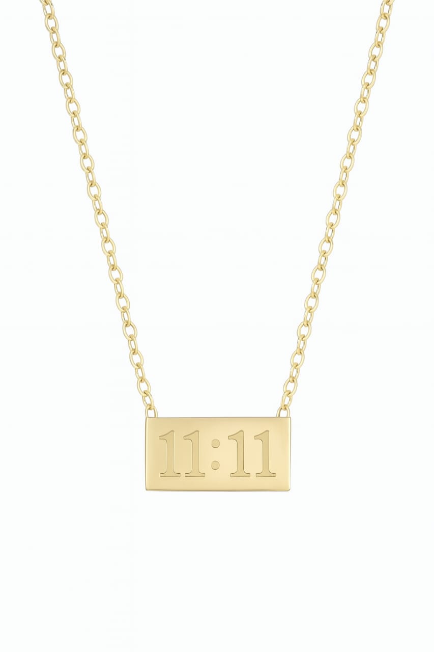 11:11 Manifestation Bar Necklace