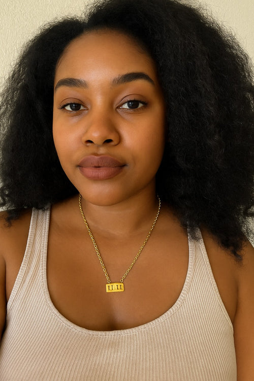 11:11 Manifestation Bar Necklace