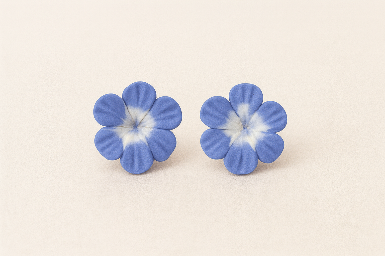 Handcrafted Ocean Bloom Clay Studs
