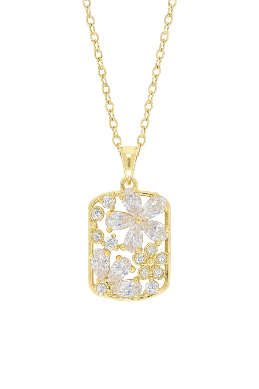 Blossom Radiance Floral Pendant Necklace