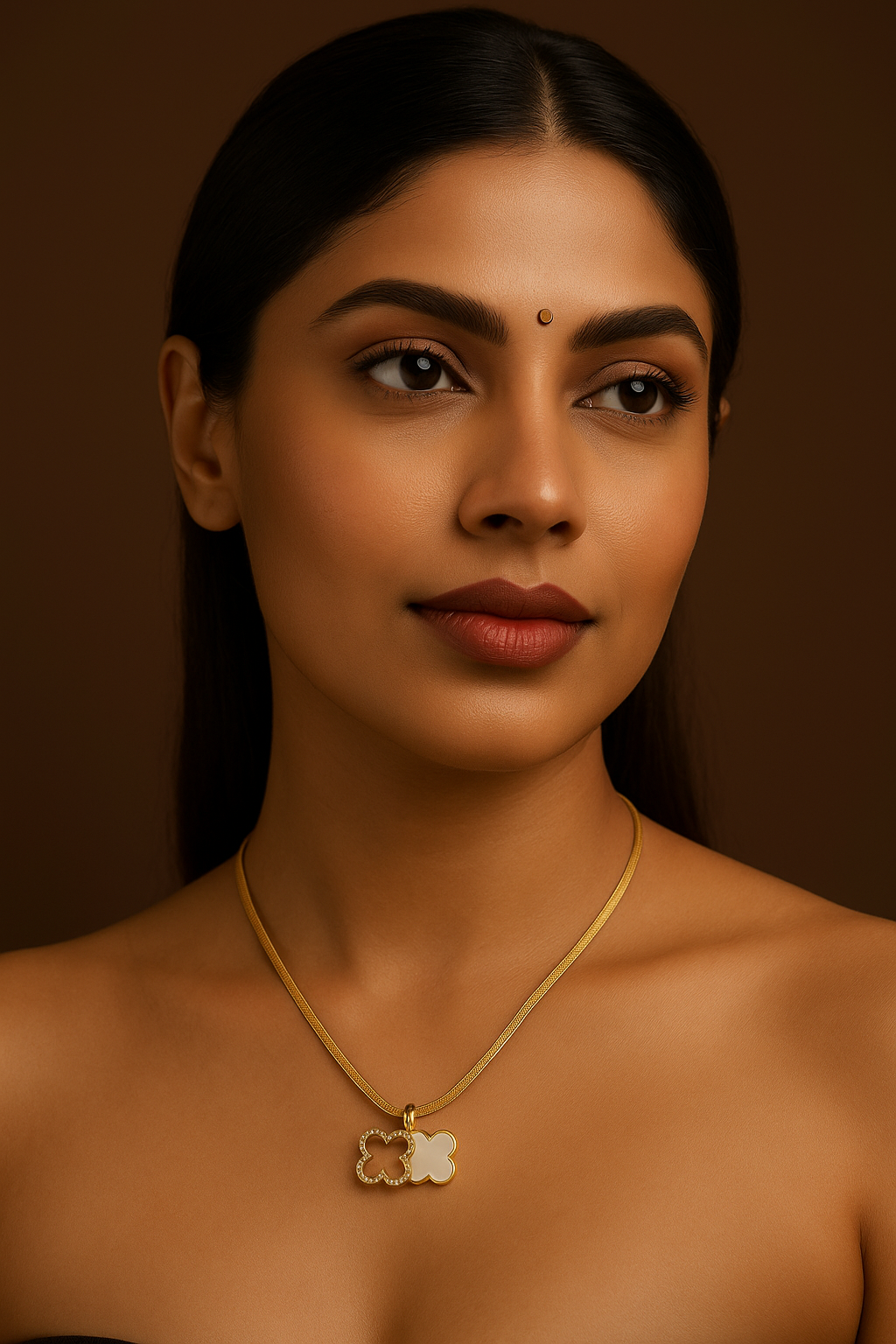 Ethereal Clover Elegance Necklace